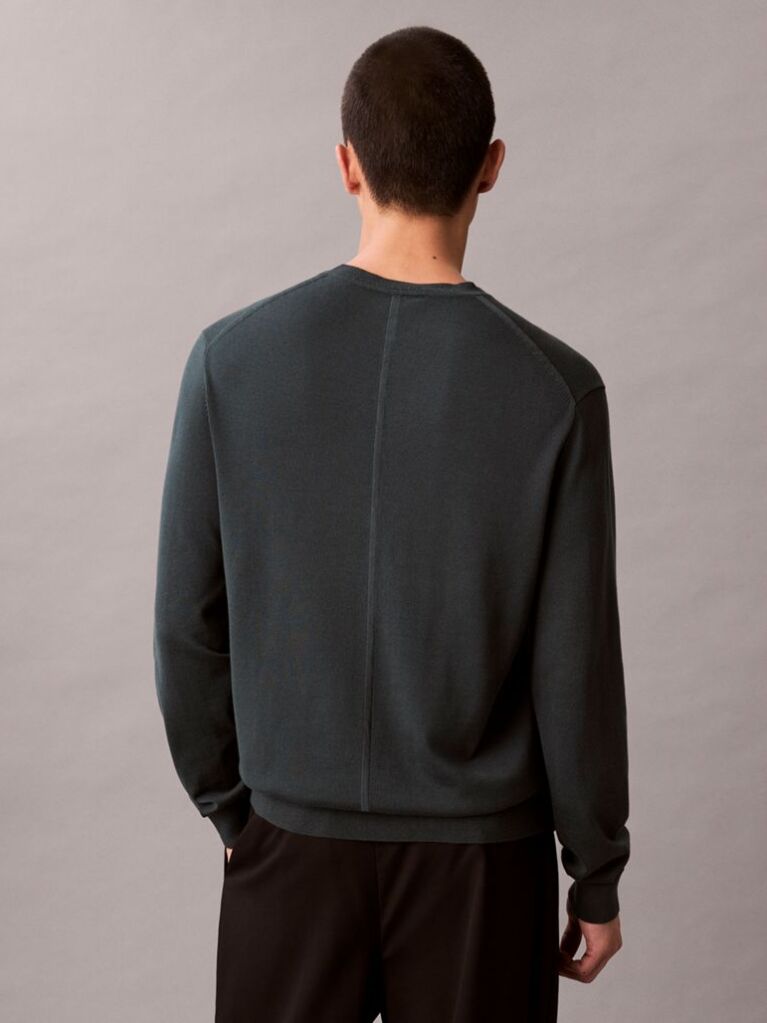 Green Cotton Jumper  Men