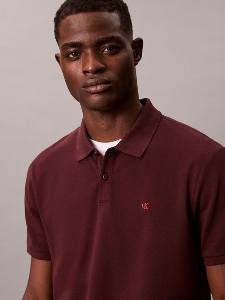 Brown Cotton Piqué Polo Shirt  Men