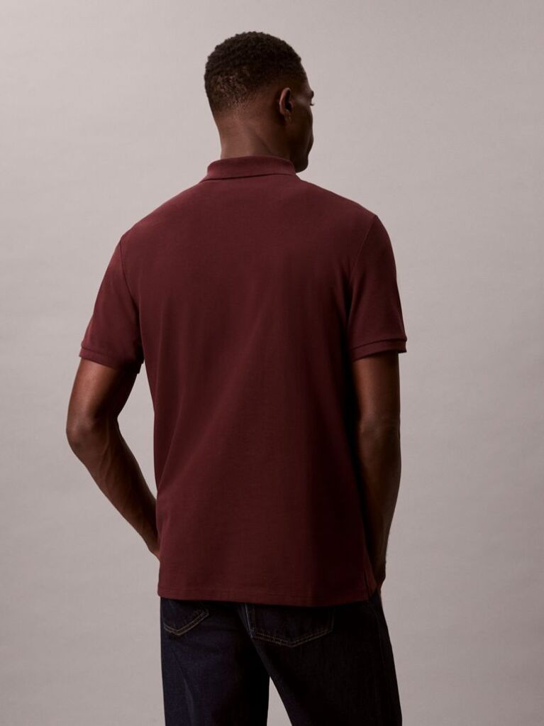 Brown Cotton Piqué Polo Shirt  Men