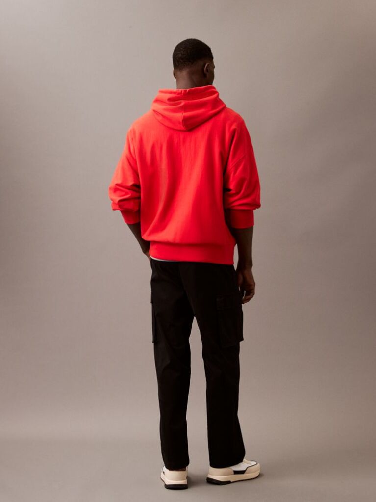 Black Straight Cotton Cargo Pants  Men