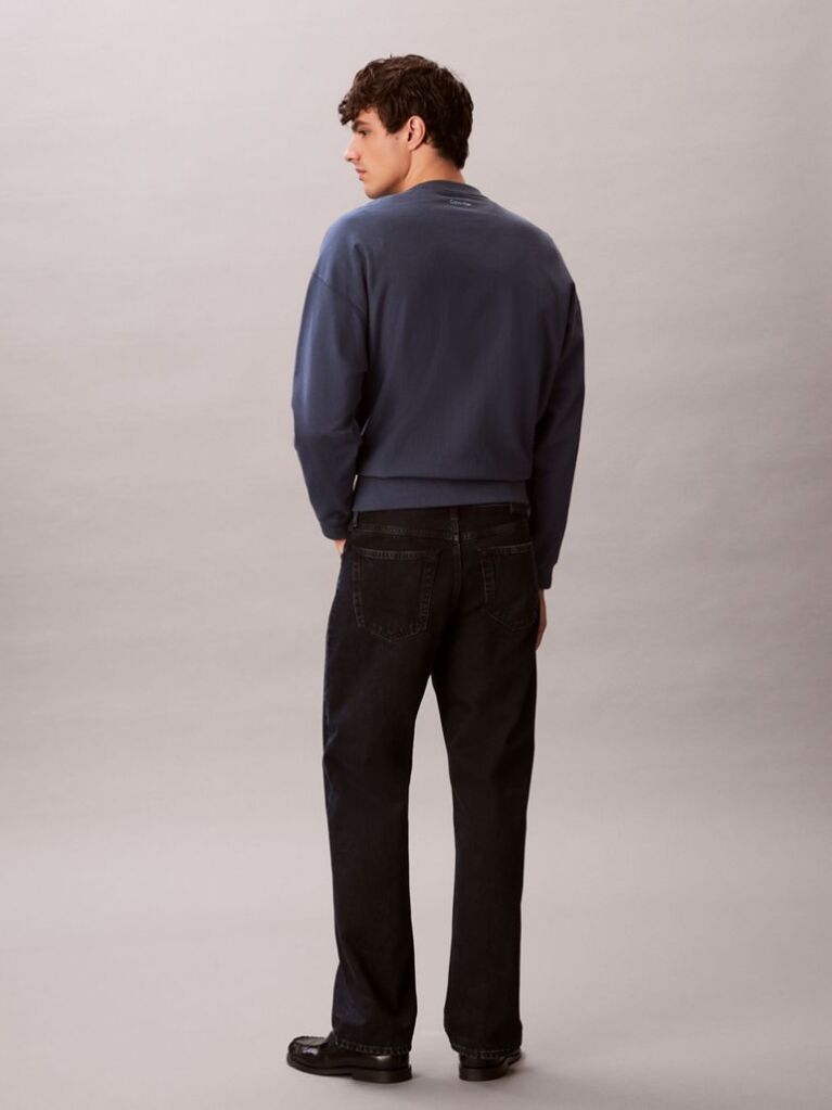 Blue 90s Straight Jeans  Men