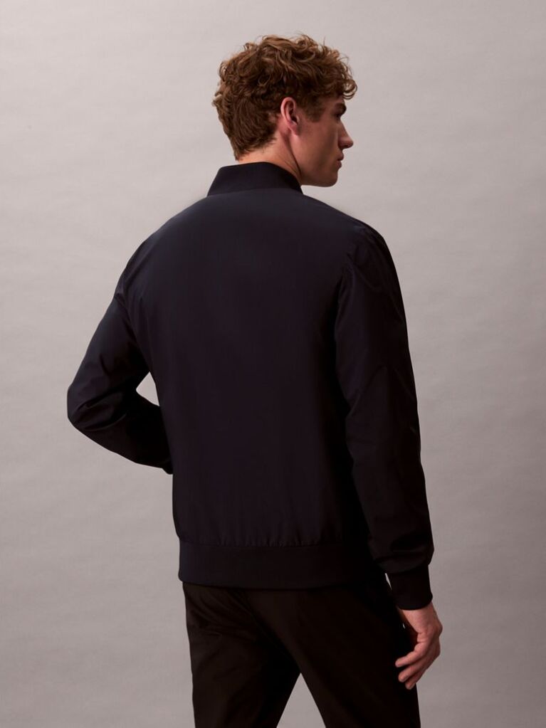 Blue Relaxed Bomber Jacket  Men