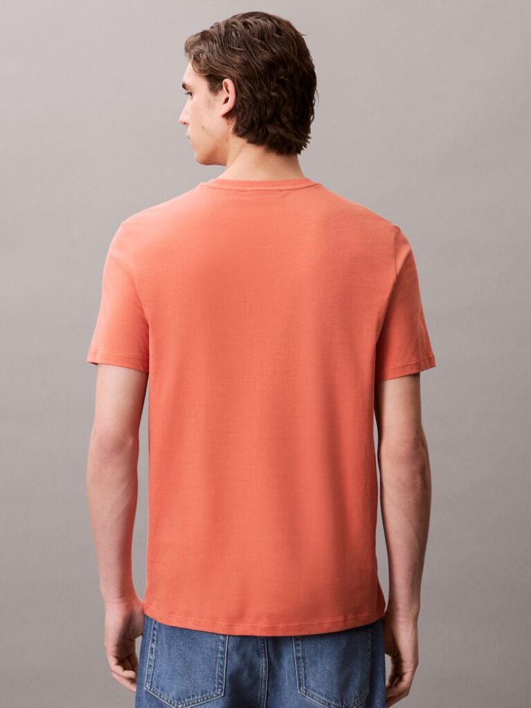 Orange Crew Neck T-Shirt  Men