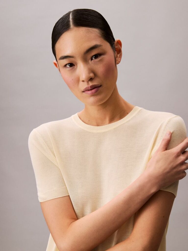 Beige Fine Gauge Viscose Jumper  Women