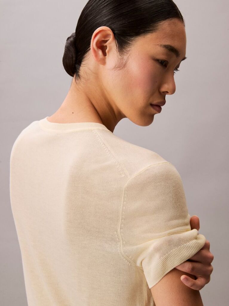 Beige Fine Gauge Viscose Jumper  Women