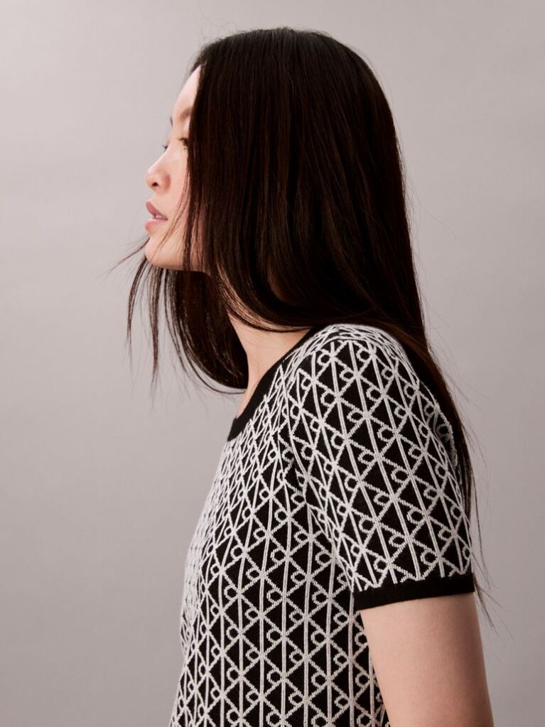 Black Knit Cap Sleeve Baby Tee  Women