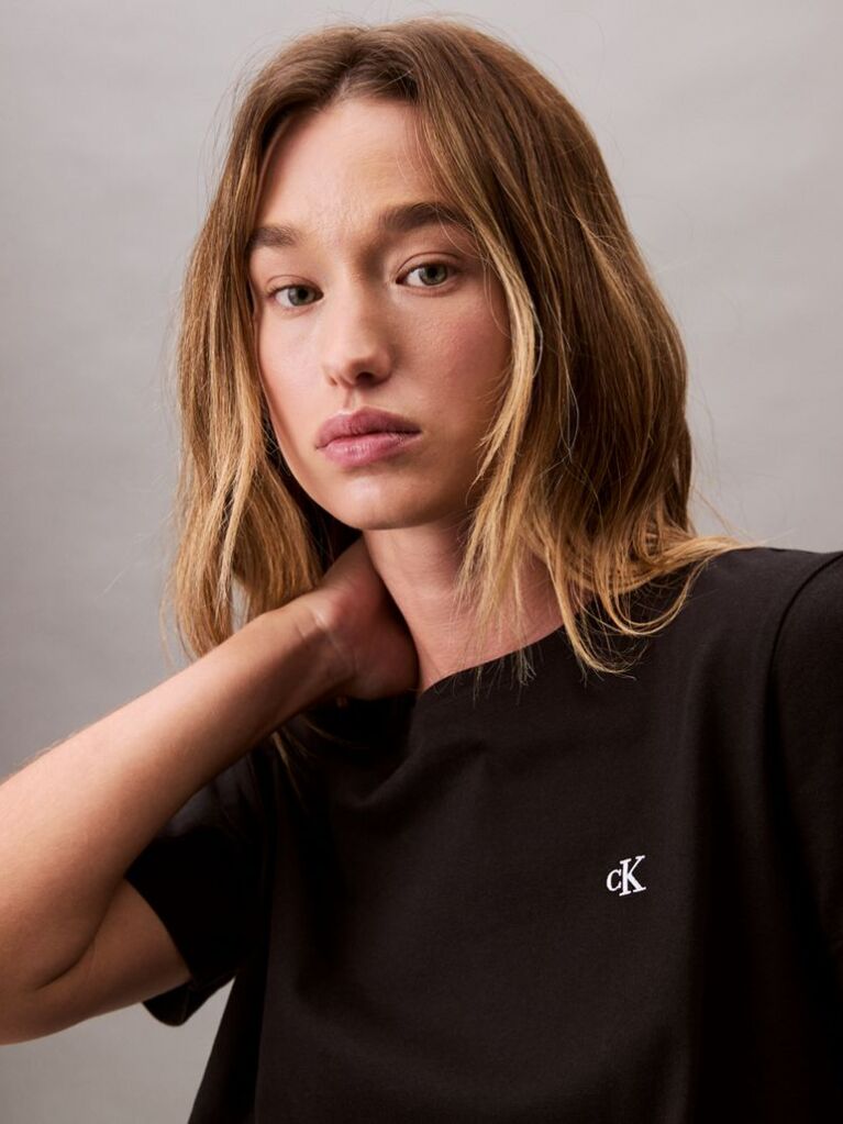 Black Monogram T-shirt  Women