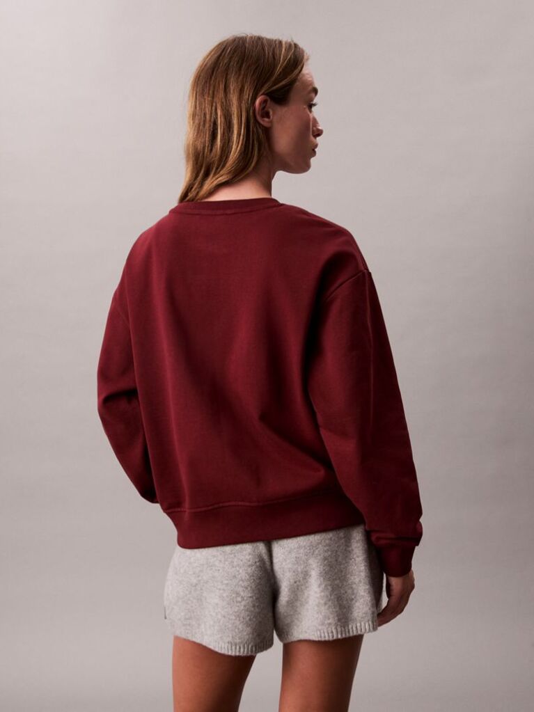 Red Cropped Monogram Sweatshirt  Women