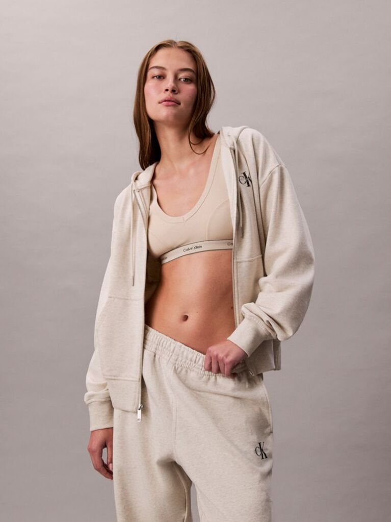 Beige Relaxed Monogram Joggers  Women