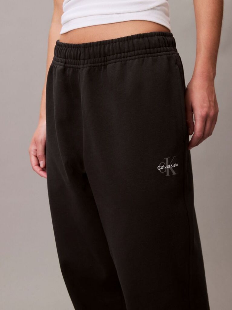Black Relaxed Monogram Joggers  Women