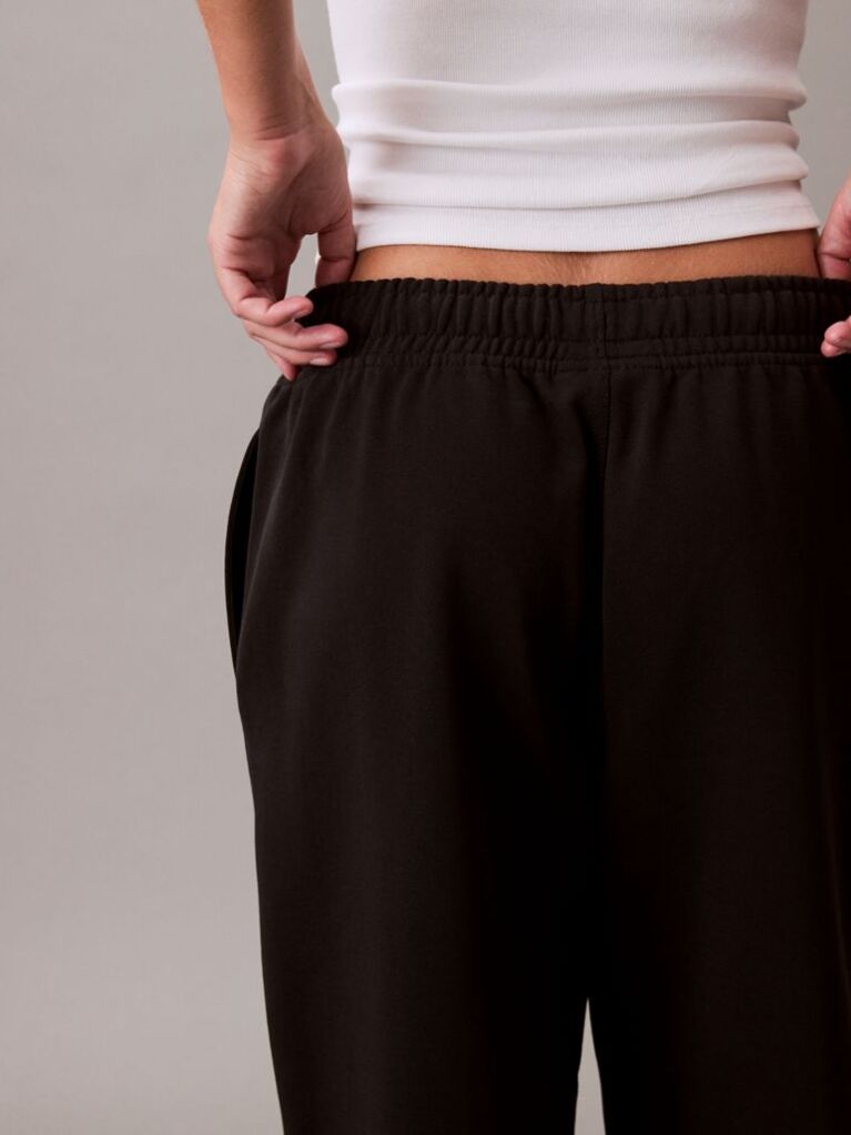 Black Relaxed Monogram Joggers  Women
