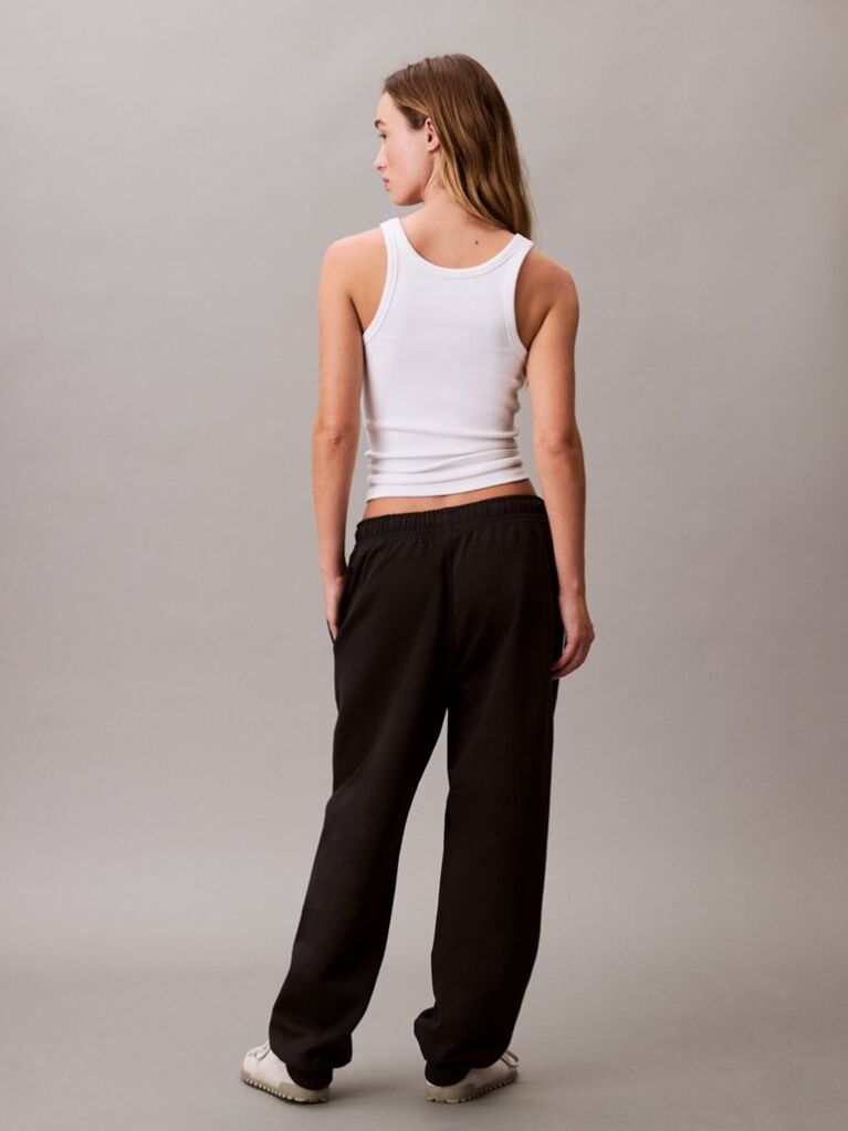 Black Relaxed Monogram Joggers  Women