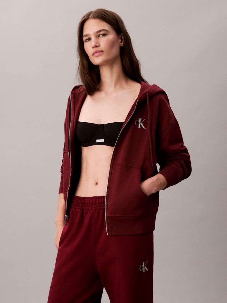 Red Relaxed Monogram Joggers  Women