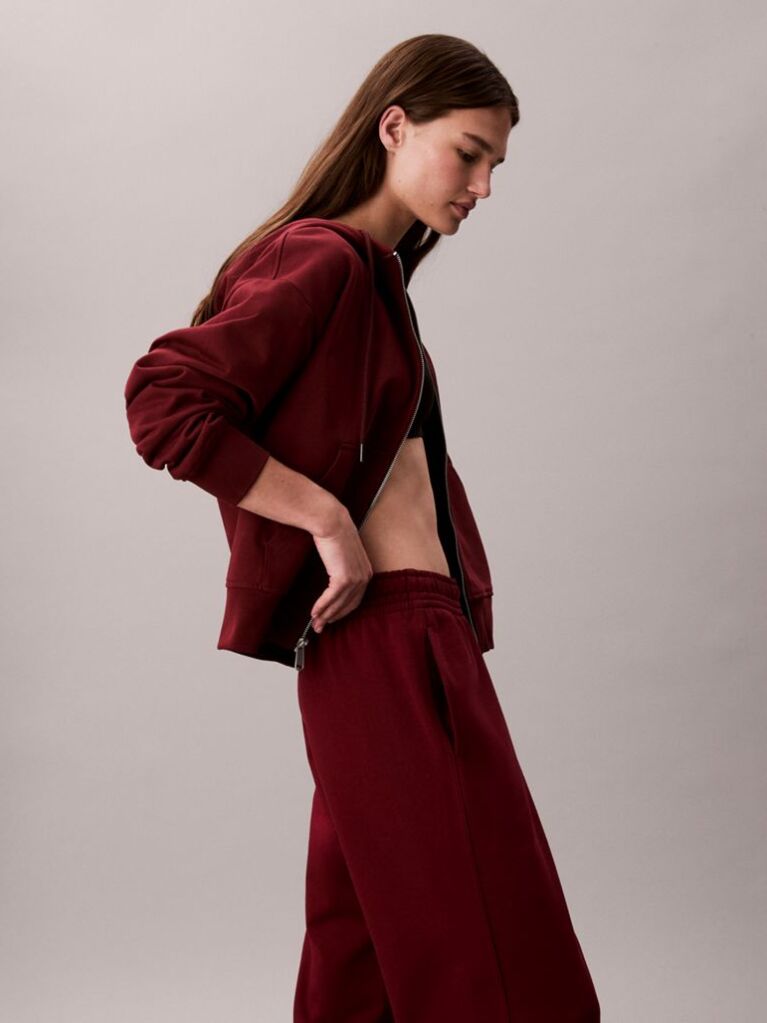 Red Relaxed Monogram Joggers  Women