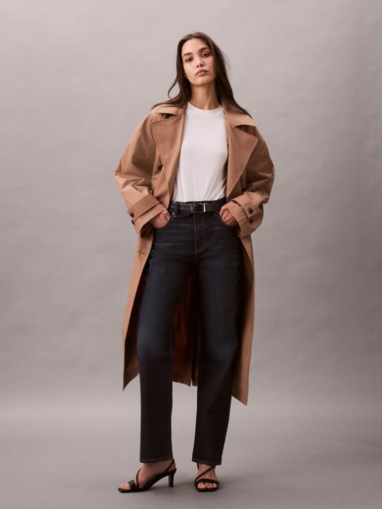 Black High Rise Straight Jeans  Women
