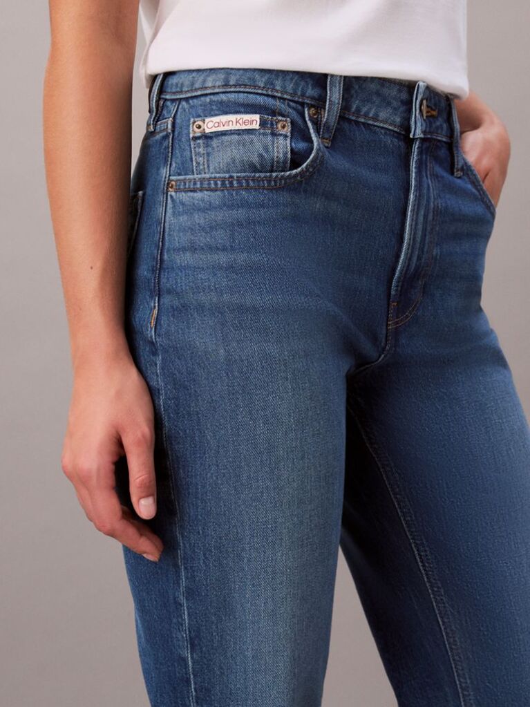 Denim Ψηλόμεσο Τζιν Σε Ίσια Γραμμή  Γυναίκα