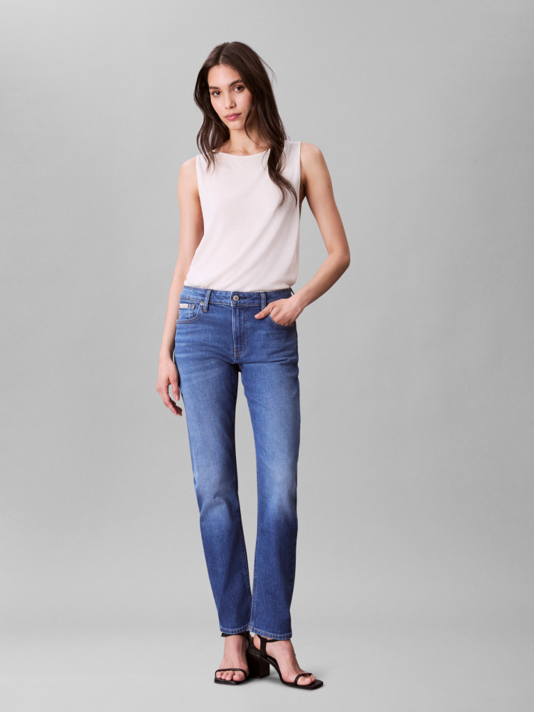Denim Mid Rise Slim Jeans  Women