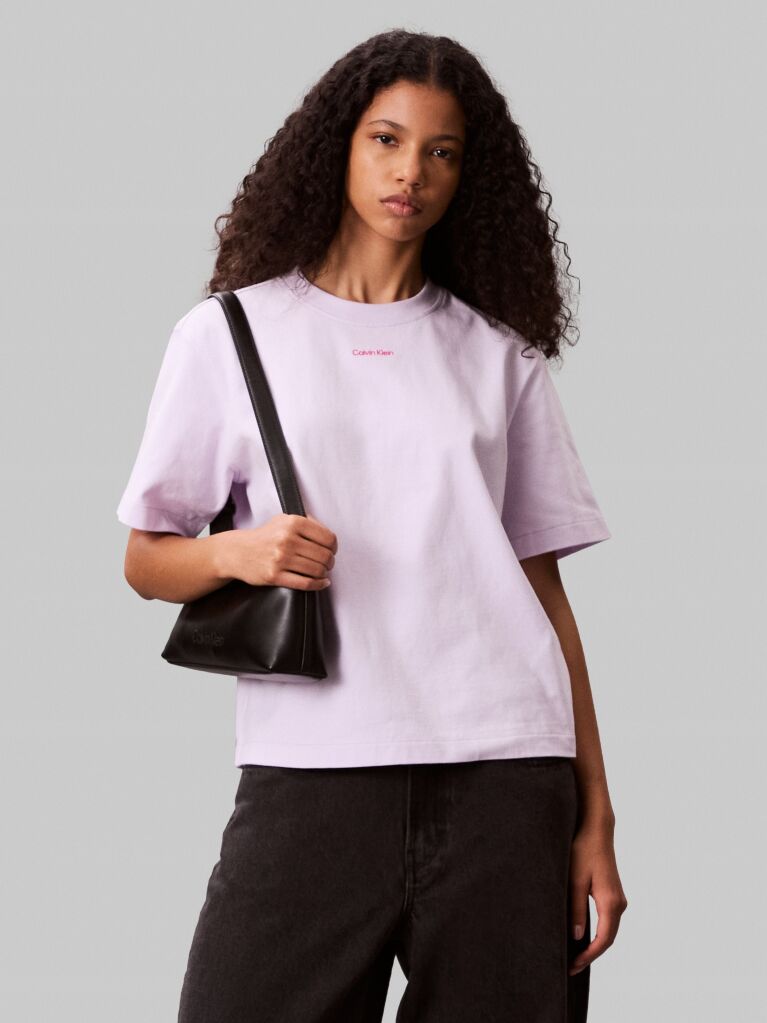 Purple Relaxed Bold Logo Graphic T-Shirt  Women