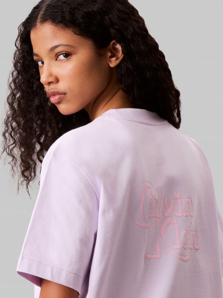 Purple Relaxed Bold Logo Graphic T-Shirt  Women