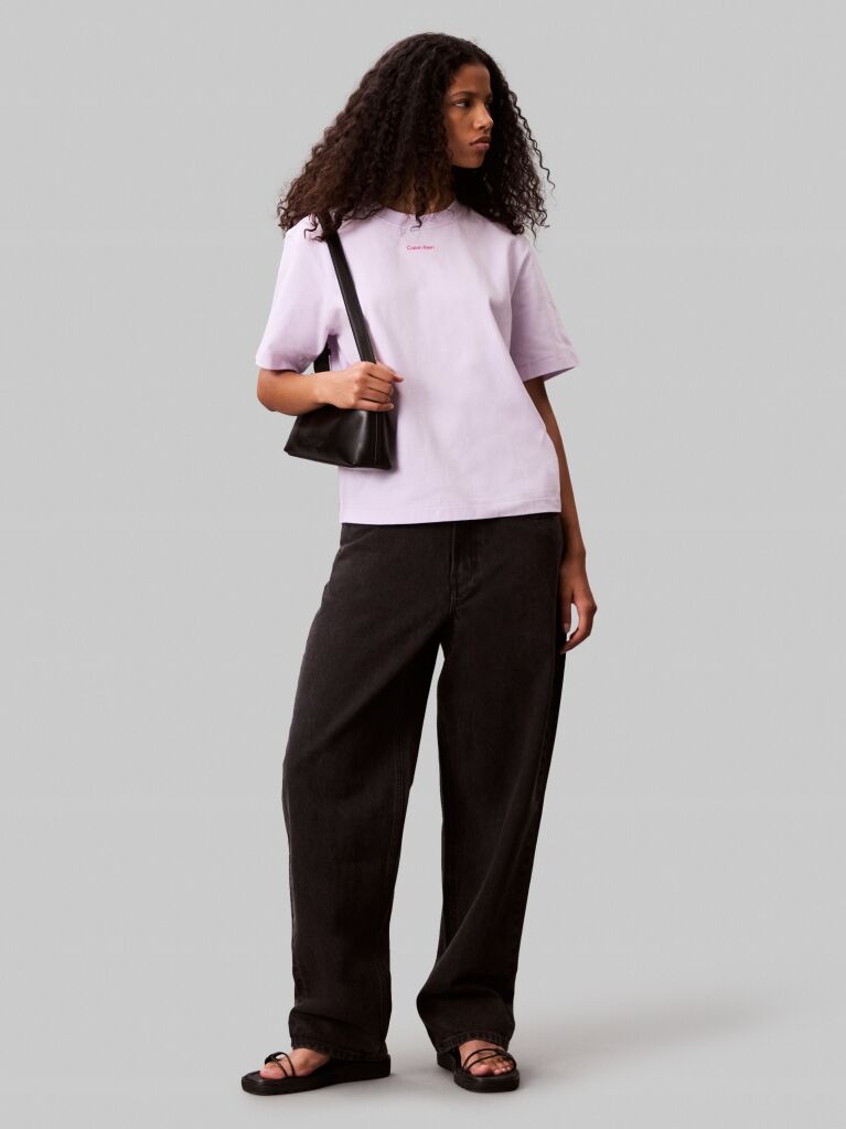 Purple Relaxed Bold Logo Graphic T-Shirt  Women