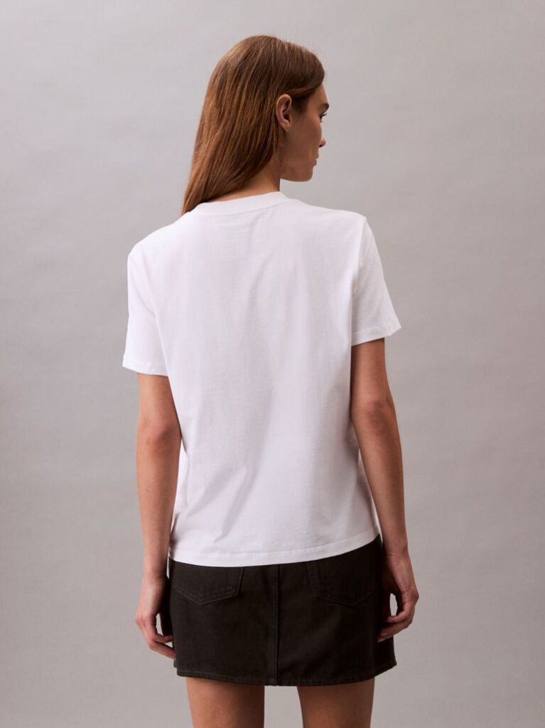 Λευκό Κοντομάνικο T-Shirt  Γυναίκα