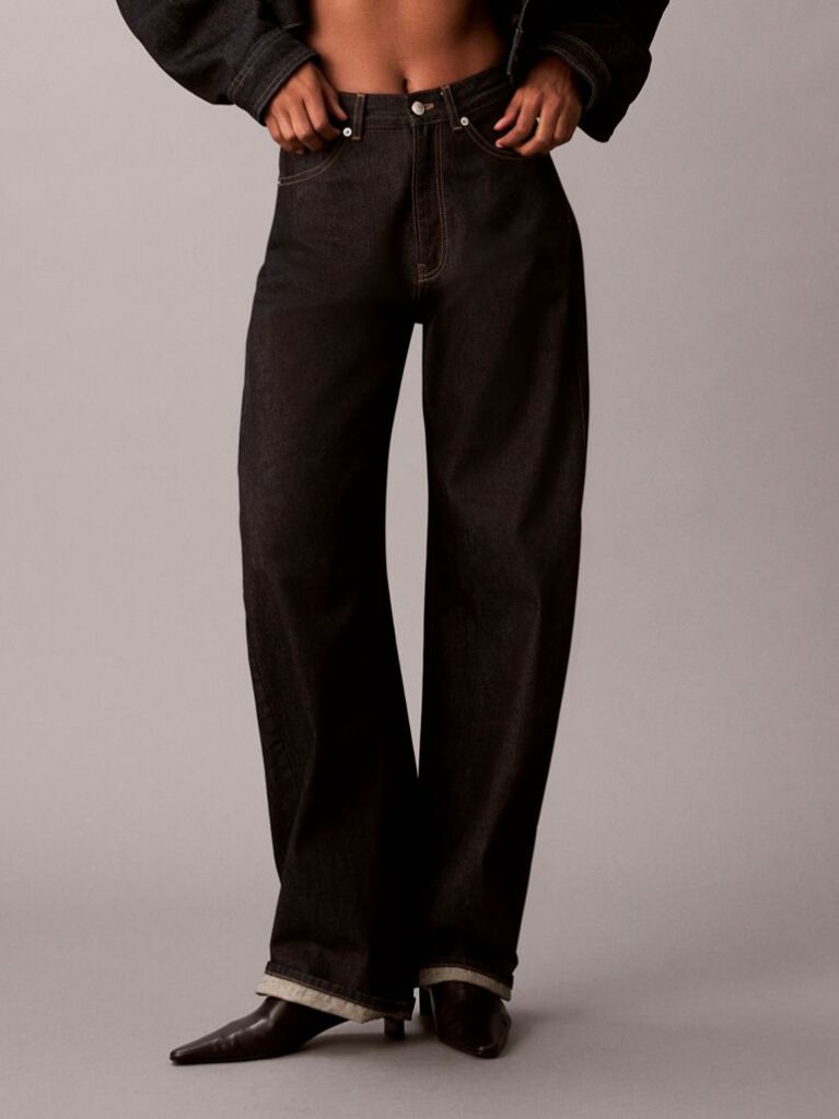 Denim High Rise Barrel Jeans  Women
