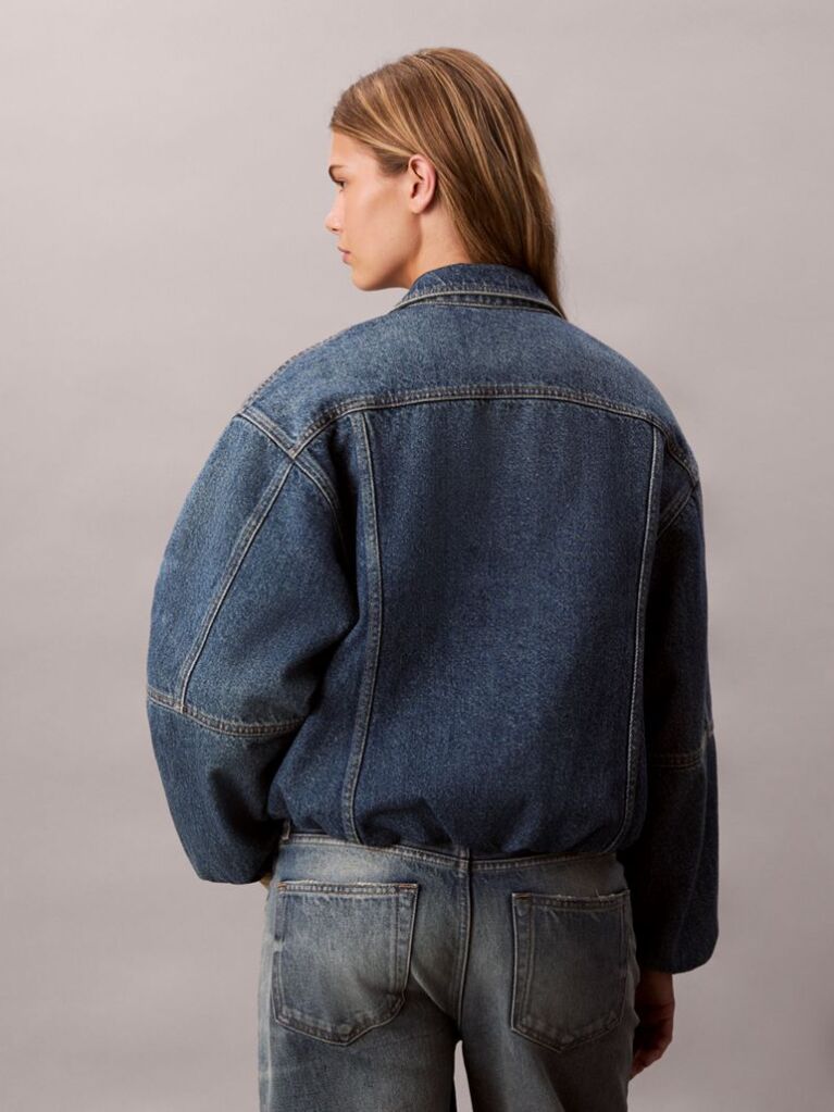 Denim Relaxed Denim Bubble Jacket  Women