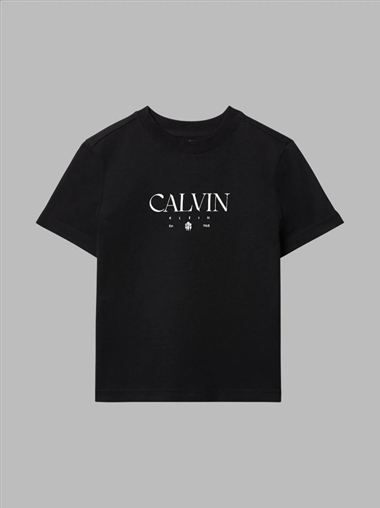 Black Logo Graphic Slim T-Shirt  Women