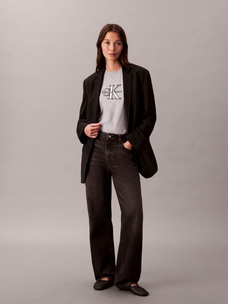 Grey Shine Monologo Graphic Classic T-Shirt  Women