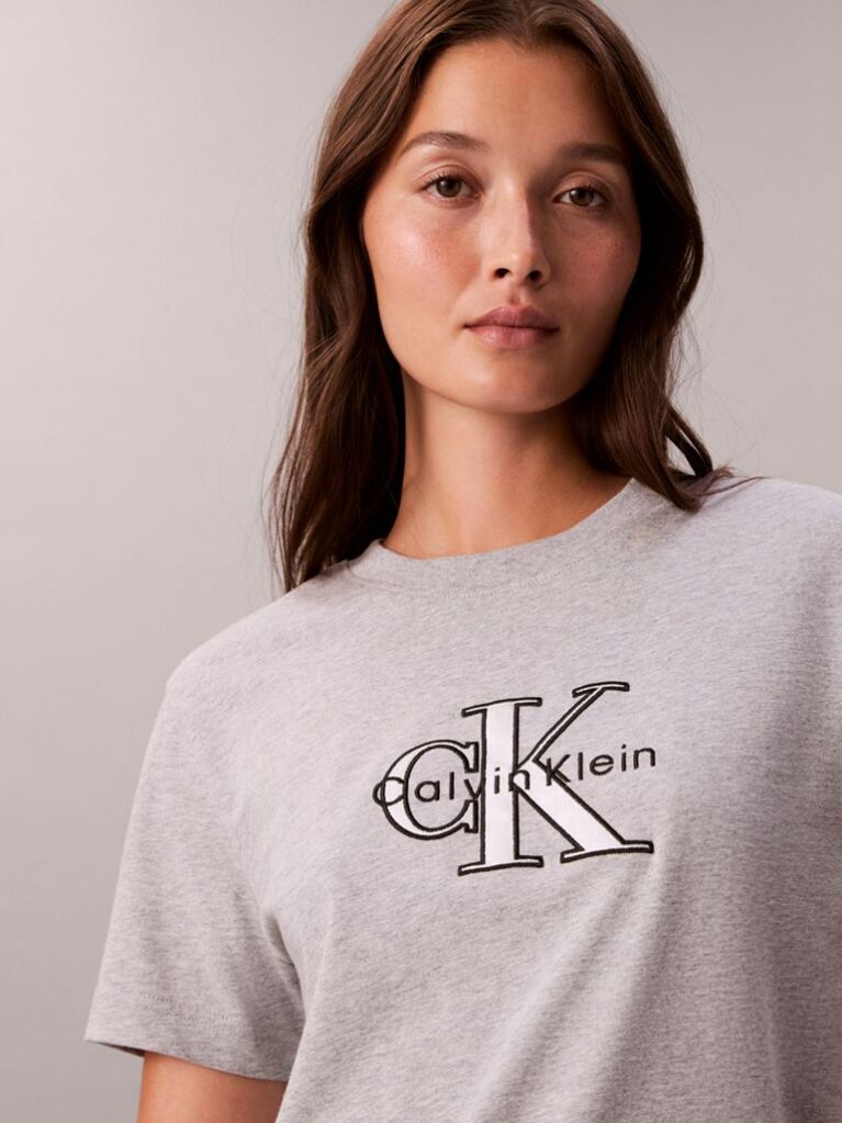 Grey Shine Monologo Graphic Classic T-Shirt  Women