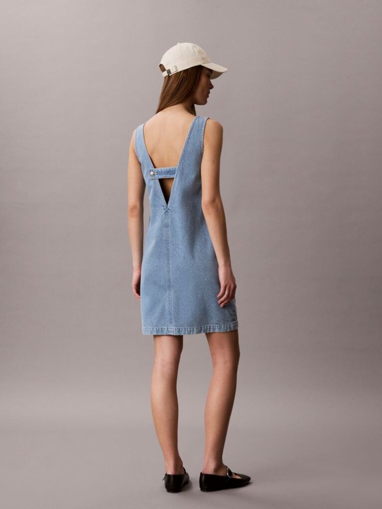 Denim Denim Mini Shift Dress  Women