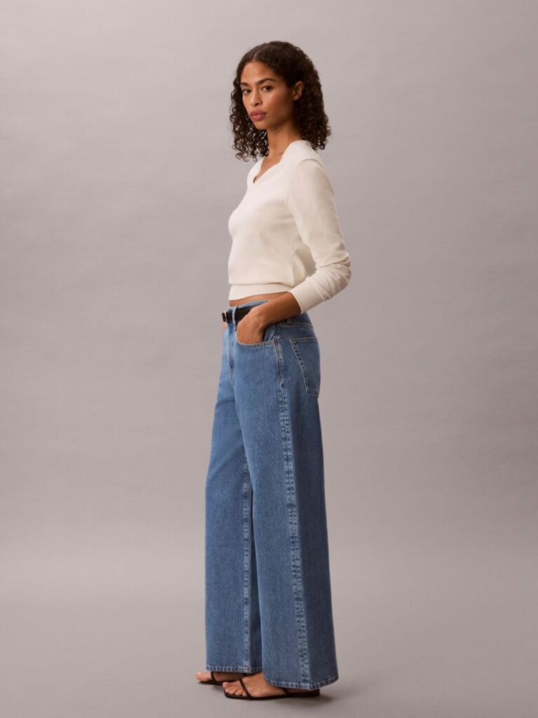Denim Τζιν Με Φαρδιά Γραμμή  Γυναίκα