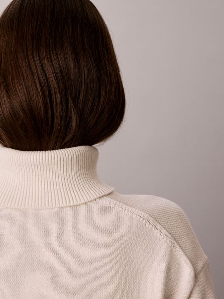 White Monologo Turtleneck Jumper  Women