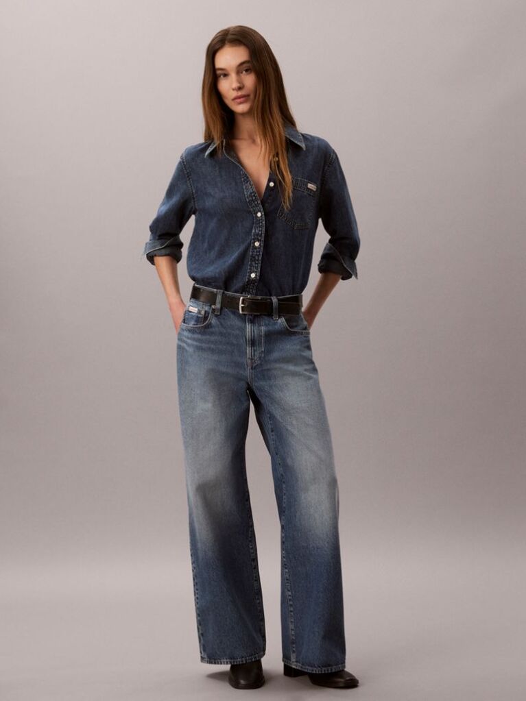 Denim Wide Leg Jeans  Women