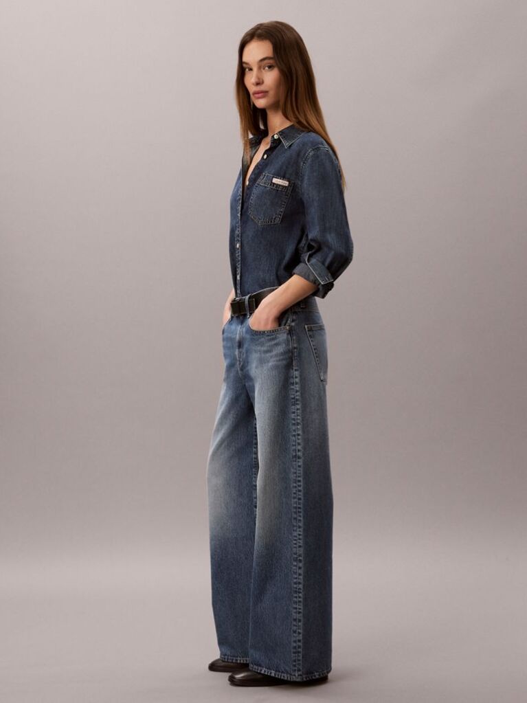Denim Wide Leg Jeans  Women