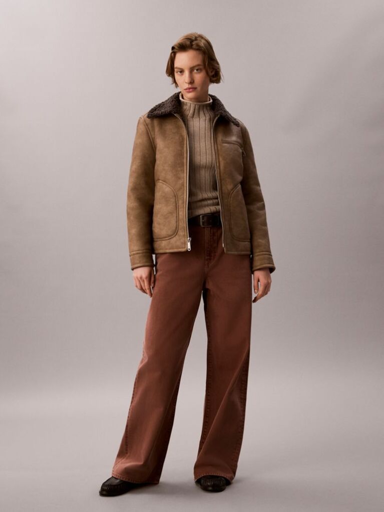 Brown Wide Leg Jeans  Women