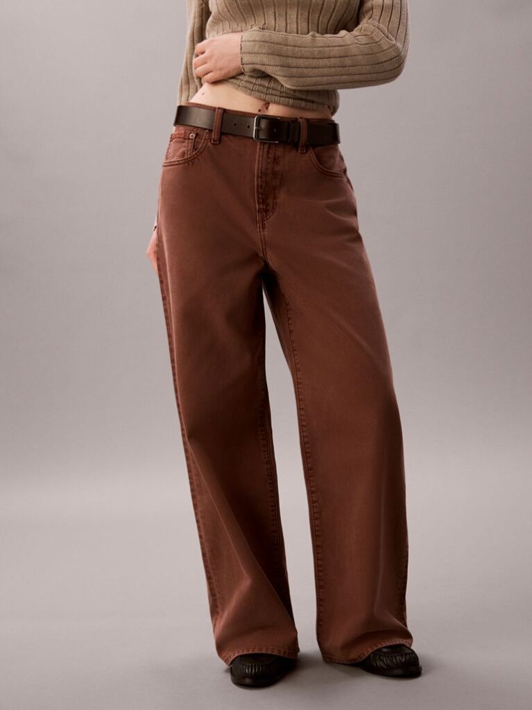 Brown Wide Leg Jeans  Women