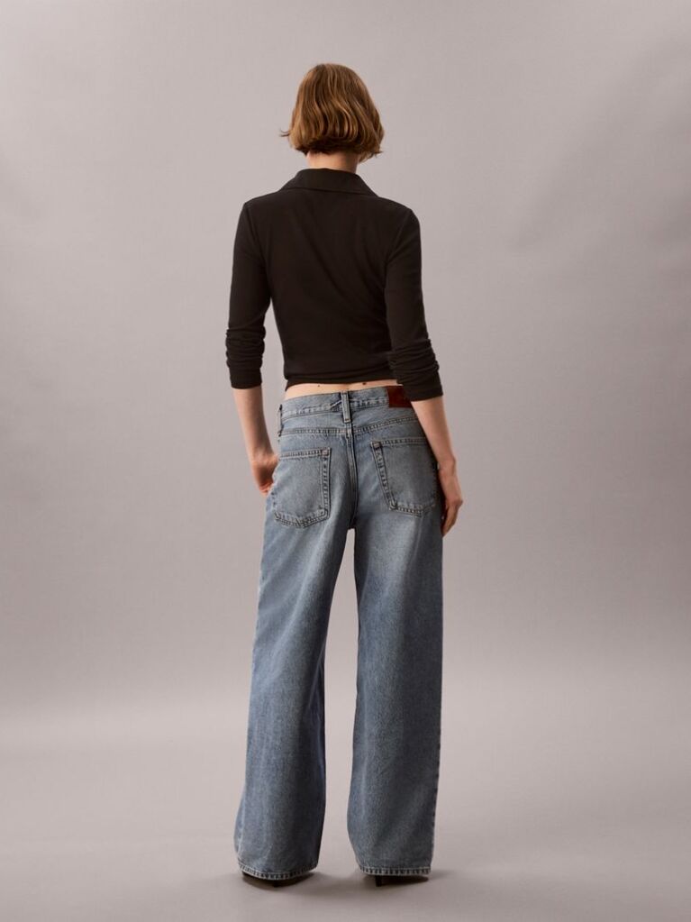 Denim Φαρδύ Τζιν Baggy Με Χαμηλή Μέση  Γυναίκα