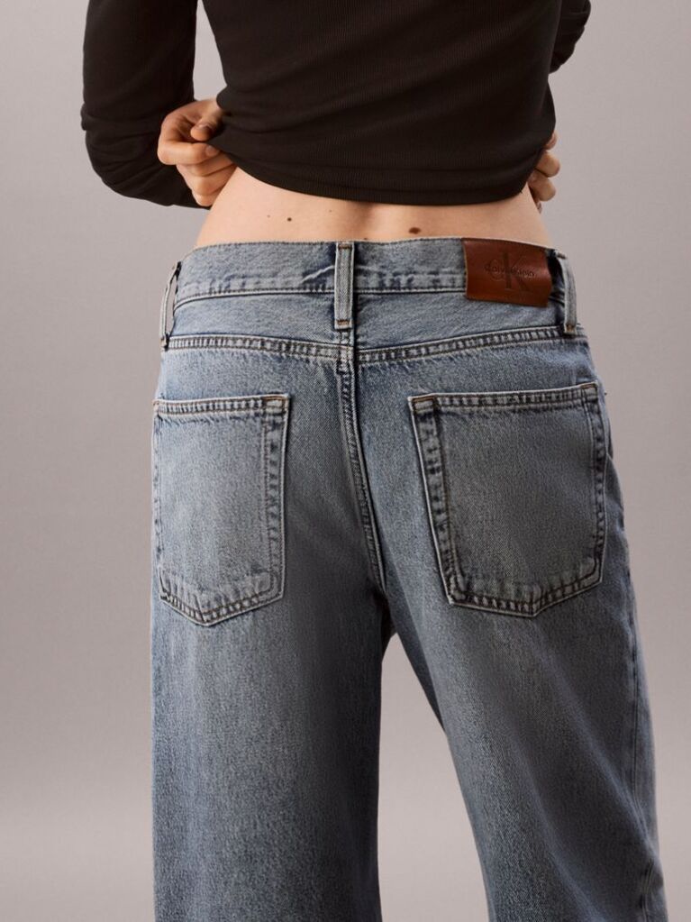 Denim Φαρδύ Τζιν Baggy Με Χαμηλή Μέση  Γυναίκα