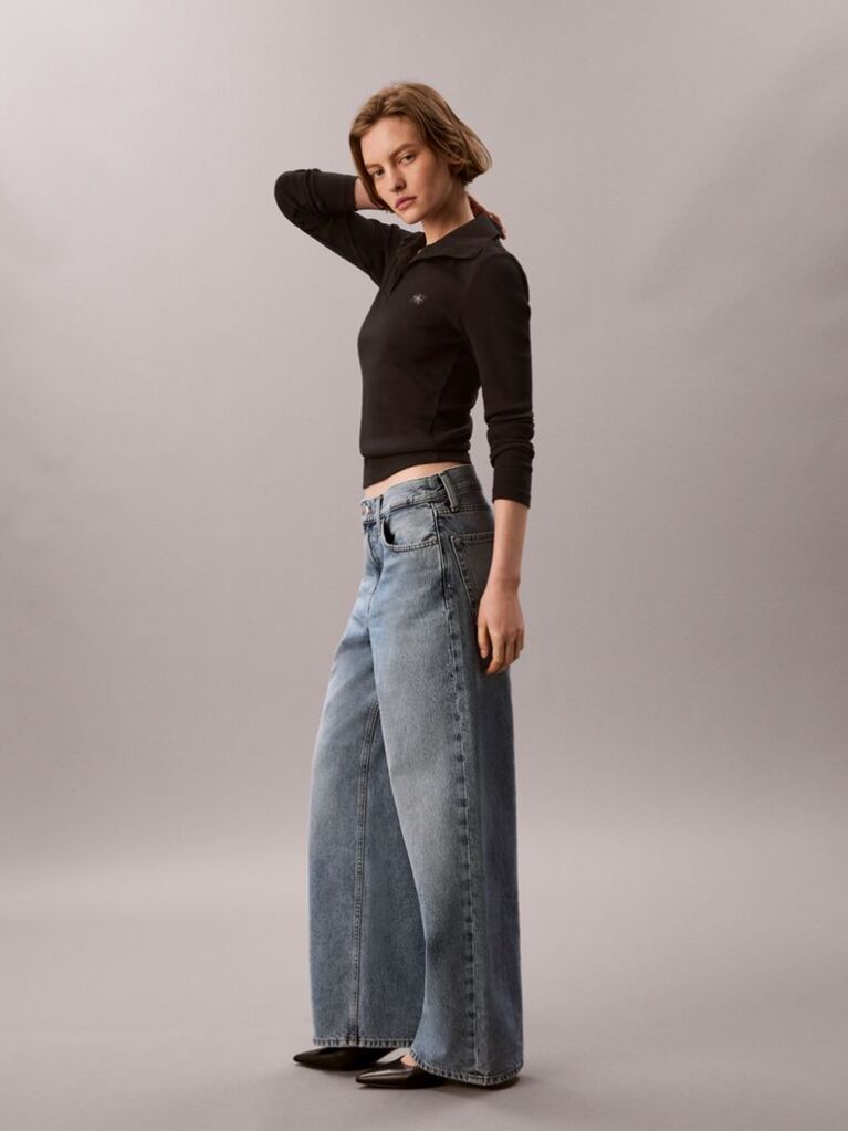 Denim Φαρδύ Τζιν Baggy Με Χαμηλή Μέση  Γυναίκα