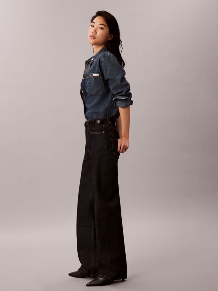Denim Ψηλόμεσο Τζιν Με Άνετη Γραμμή  Γυναίκα