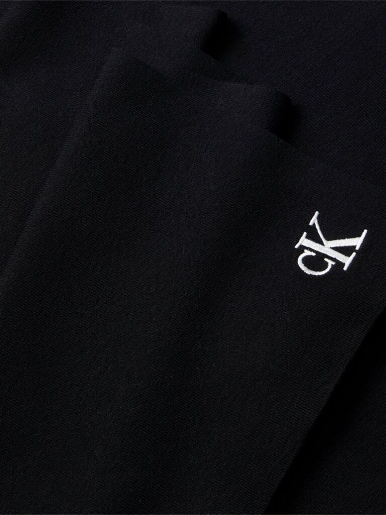 Black Signature Logo Scarf  Men
