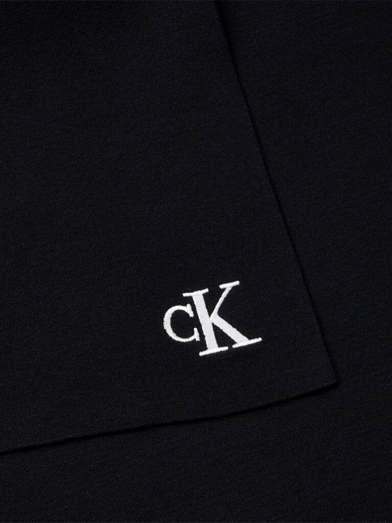 Black Signature Logo Scarf  Men