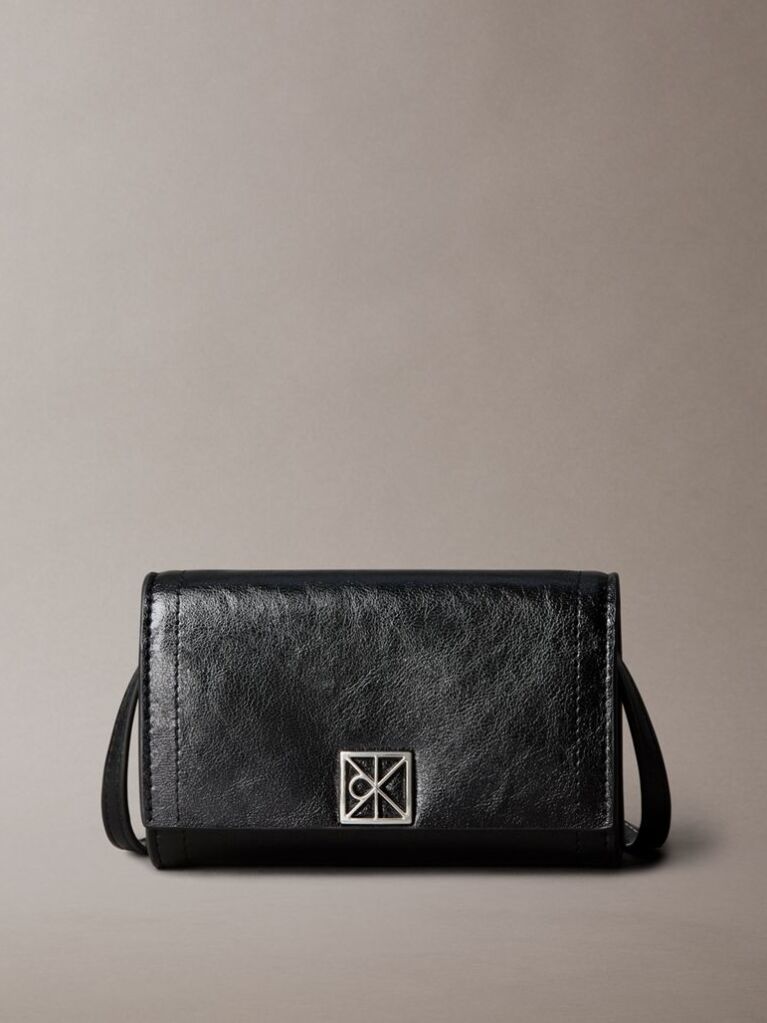 Black Emblem Logo Wallet  Women