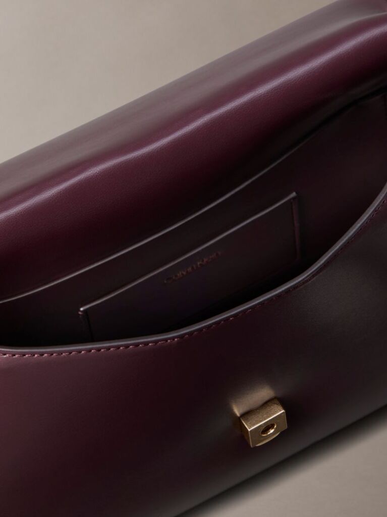 Red Monogram Hardware Shoulder Bag  Women