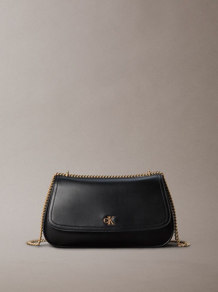 Black Monogram Hardware Shoulder Bag  Women