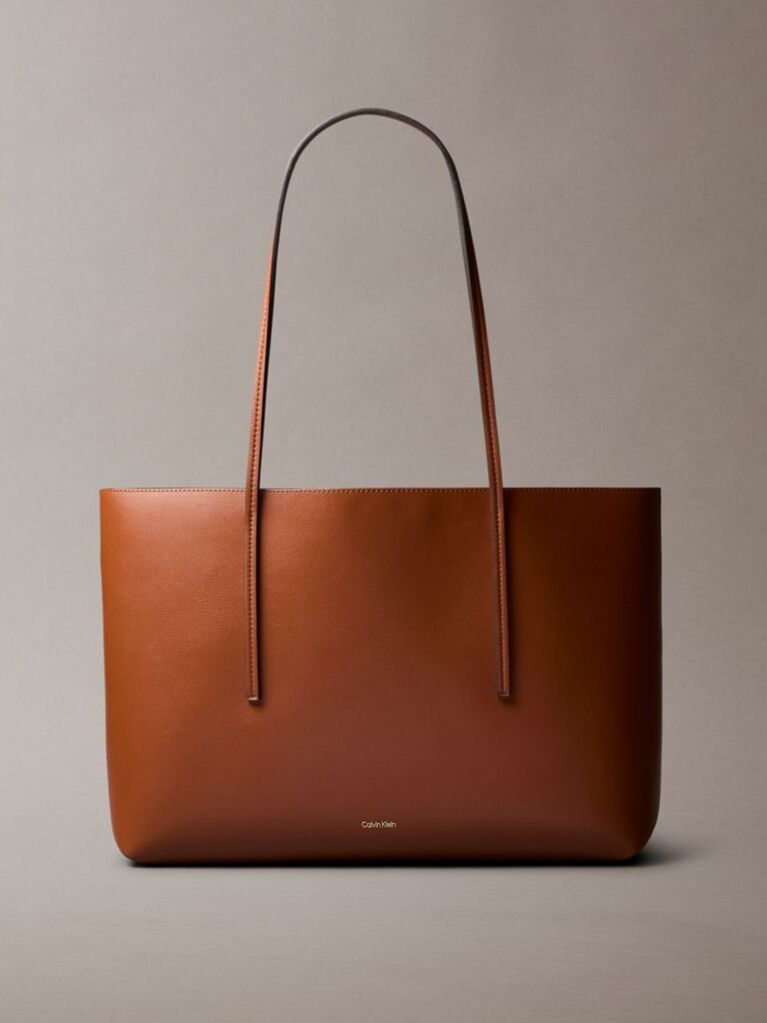 Brown Foil Logo Tote Bag  Women