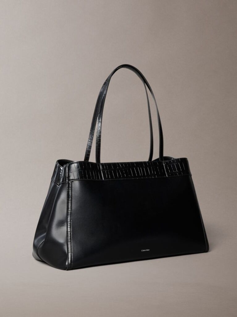 Black Monogram Crocodile Large Tote Bag  Women