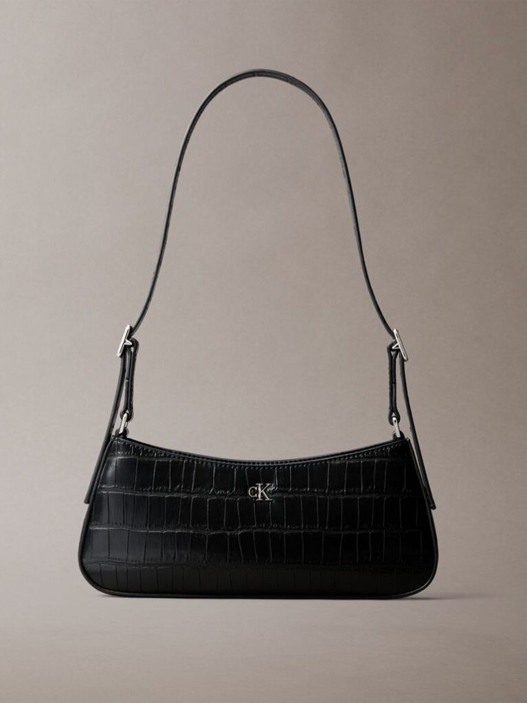 Black Monogram Crocodile Shoulder Bag  Women
