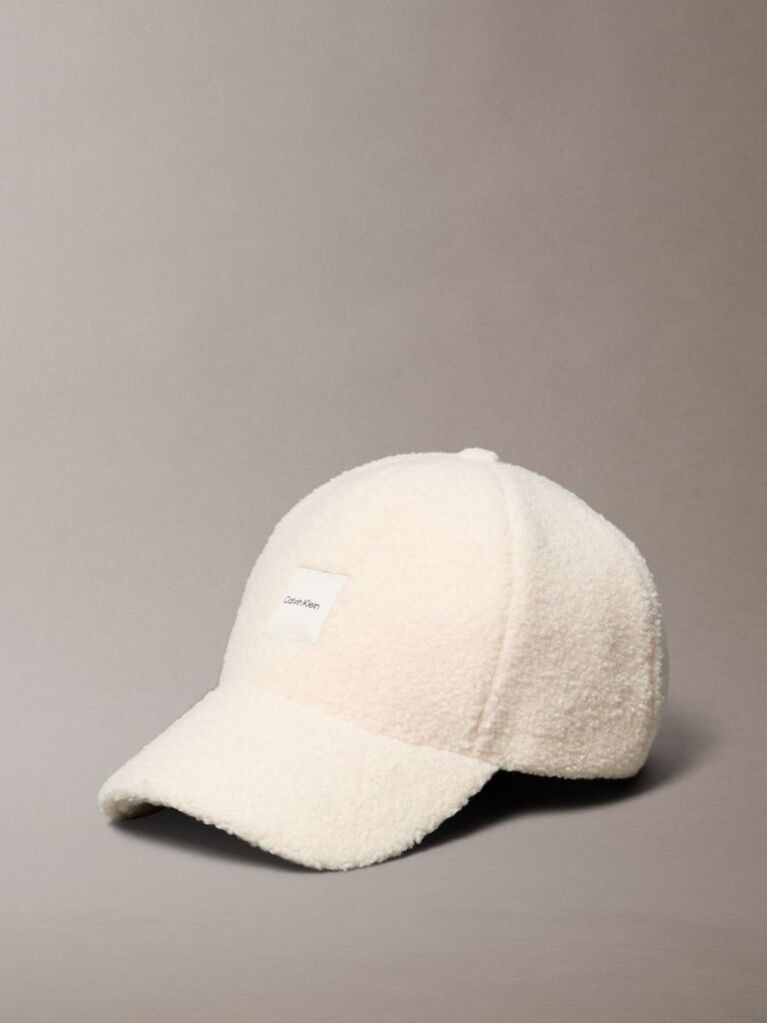Beige Boucle Baseball Cap  Women